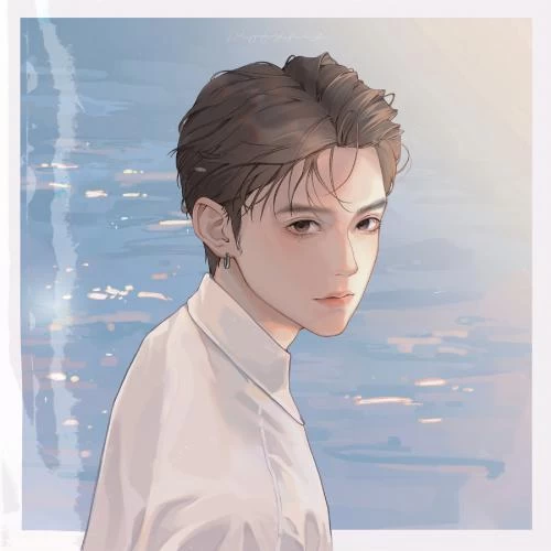 动漫头像二次元情侣头，每一天陪你看日落