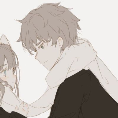 超好看的动漫情侣头像高清冷酷，爱情哪能轻易的说放弃