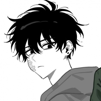 潮流帅气的男生动漫头像冷酷忧伤，笑着笑着笑成了冰冷的角色