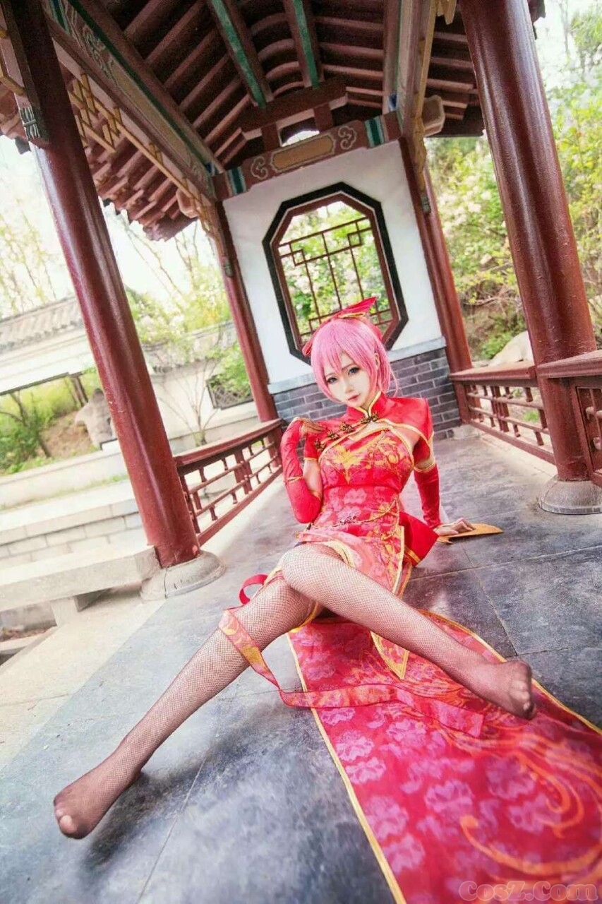 金丝雀旗袍网袜居家御姐黑色安全裤爆炸了！